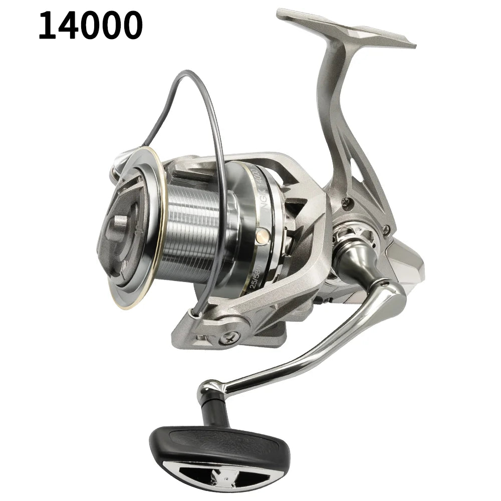NGK Stainless Steel Bearing Spinning Fishing Reel – 25KG Drag, 8000–14000 Series