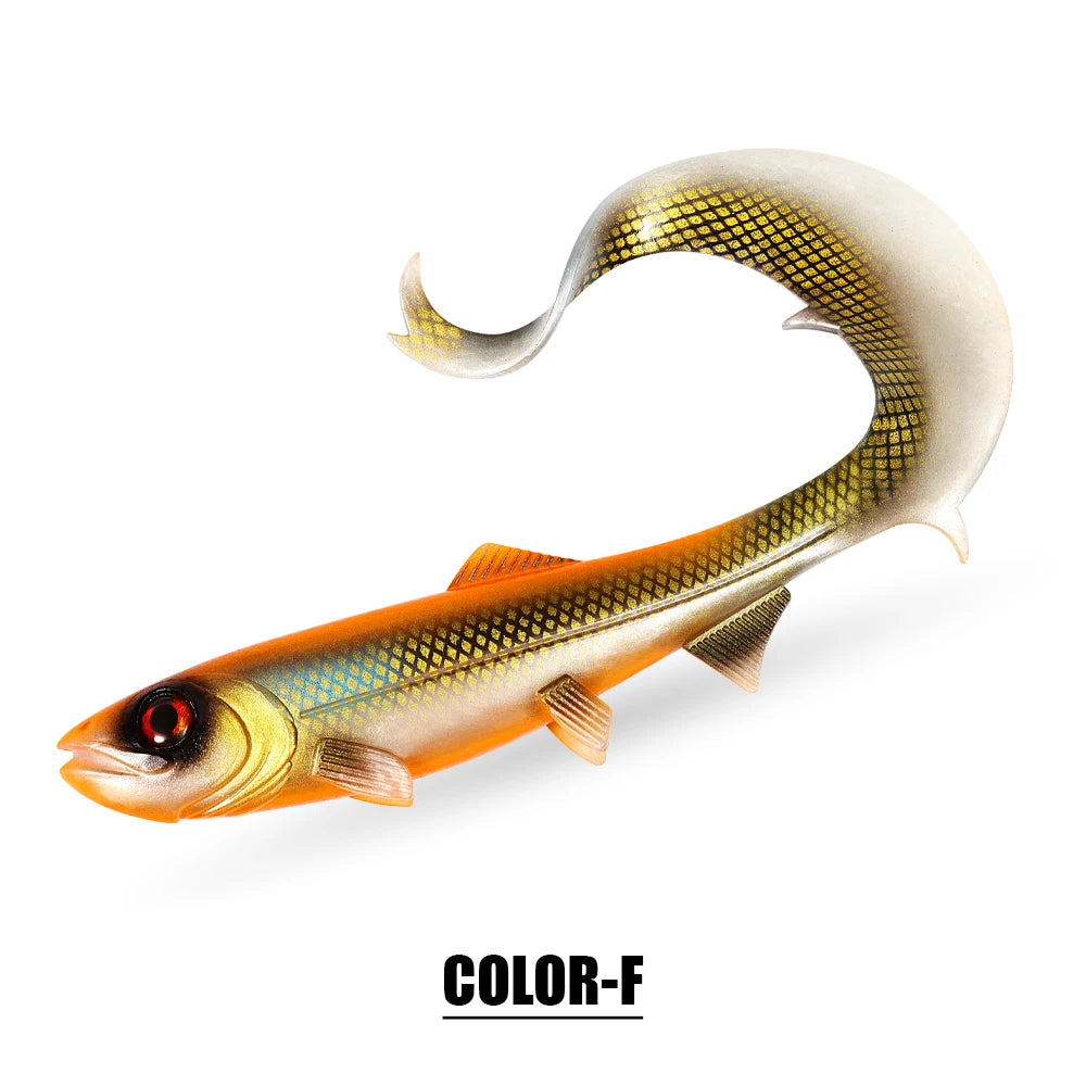 Firebomb Soft Swimbait – 17.5cm / 22cm Long Wavy Tail Grub (2-Pack)