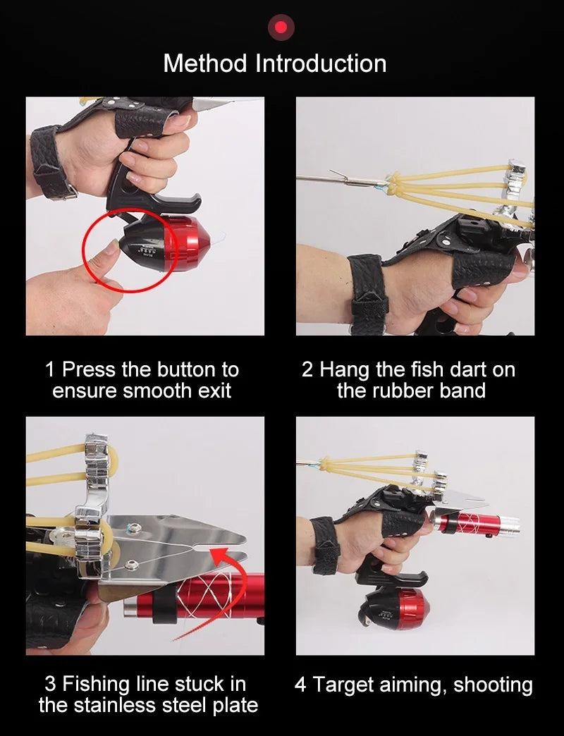 hoot Fish Slingshot Bow & Arrow Set – High-Speed Fishing & Hunting Tool
