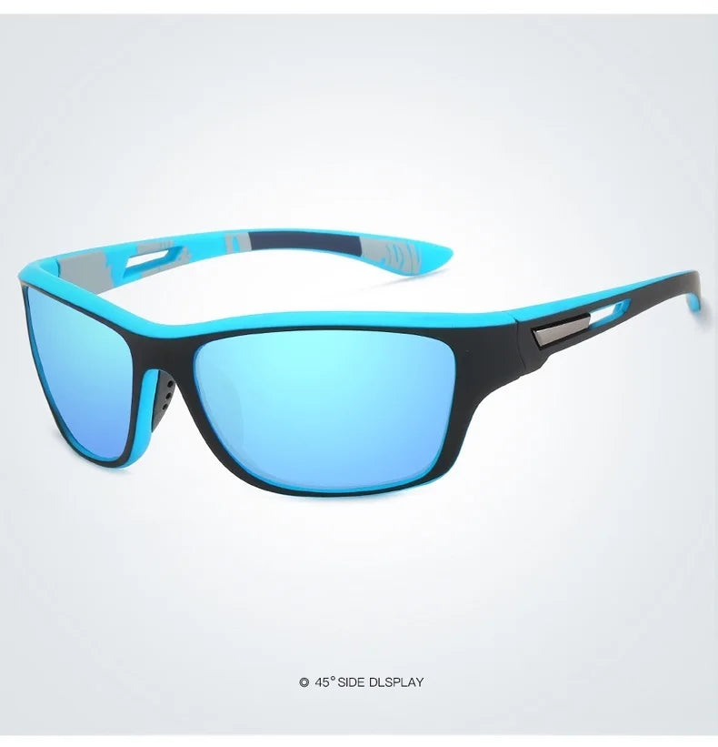 Men’s Polarized Fishing Sunglasses – UV Protection with Glasses Chain