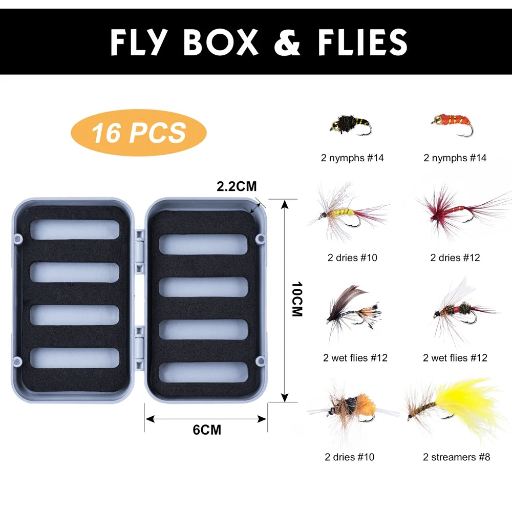 Goture 9FT Carbon Fiber Fly Fishing Rod & CNC Reel Combo – 5/6 Weight