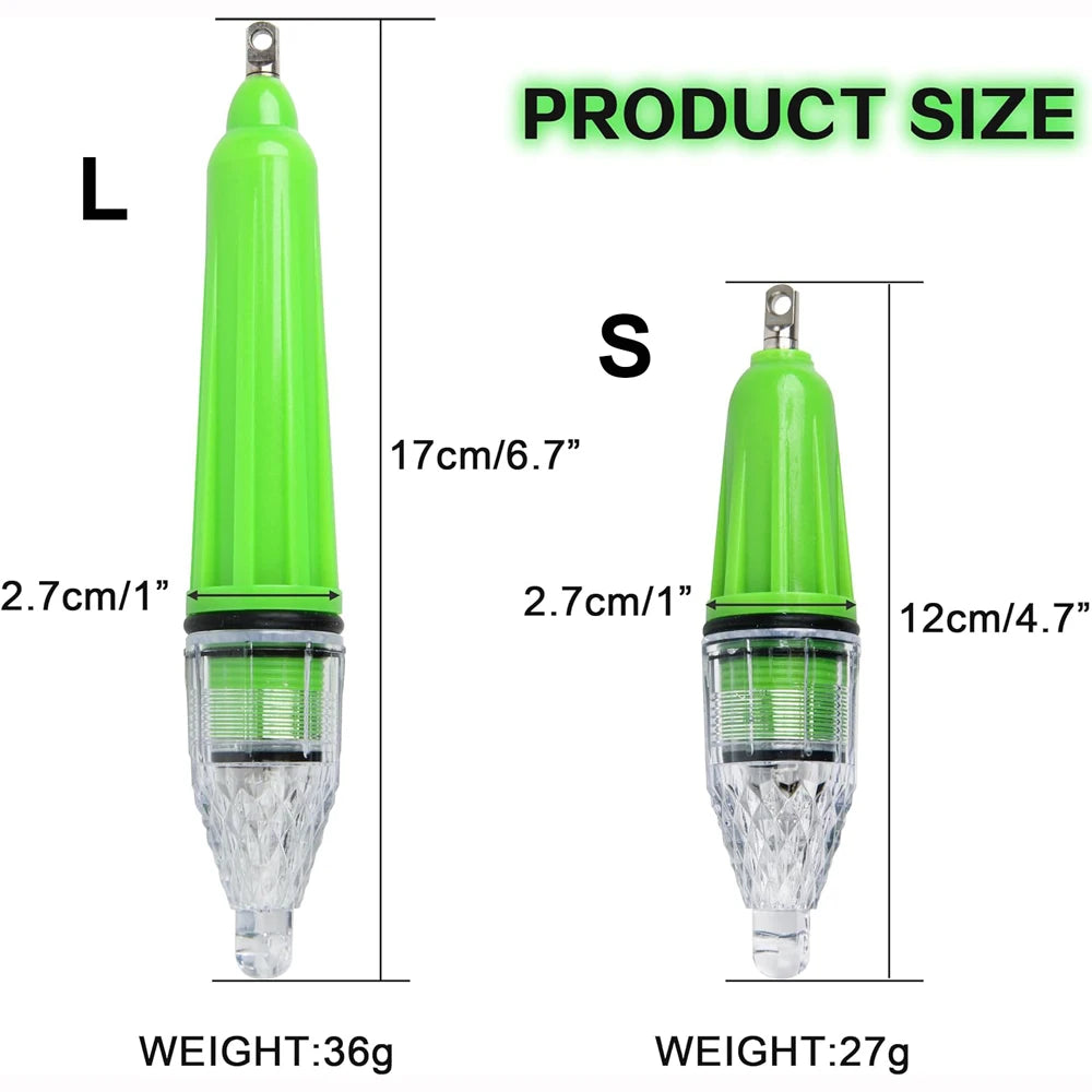 LED Underwater Fishing Light – Deep Drop Glow Bait Lamp for Night Fishing