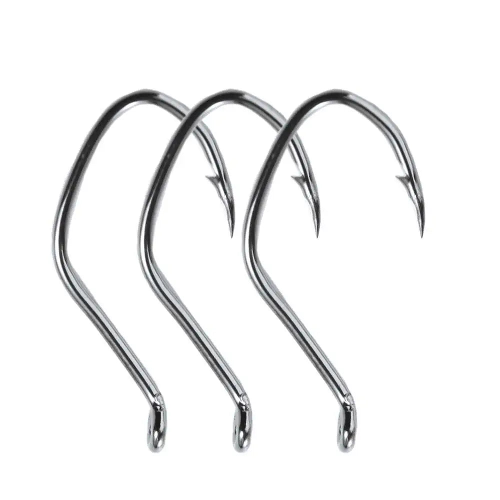 Circle Hooks – Sharp Barbed High-Carbon Steel Fishing Hook Set (10pcs)