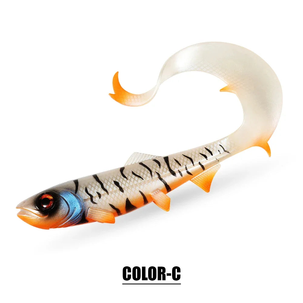 Firebomb Soft Swimbait – 17.5cm / 22cm Long Wavy Tail Grub (2-Pack)