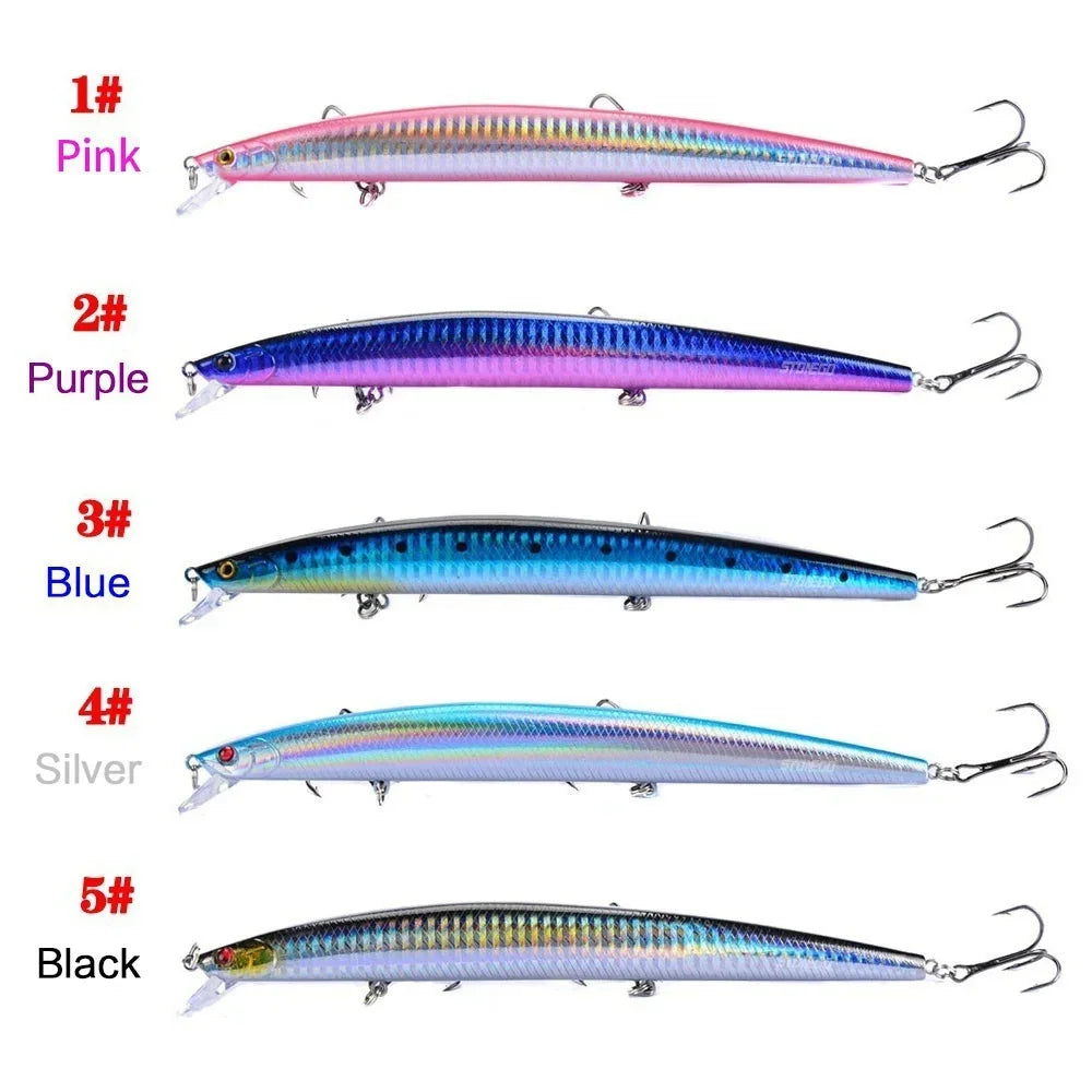 FLYSAND 18cm / 24g Crankbait Hard Fishing Lure with 3 Treble Hooks