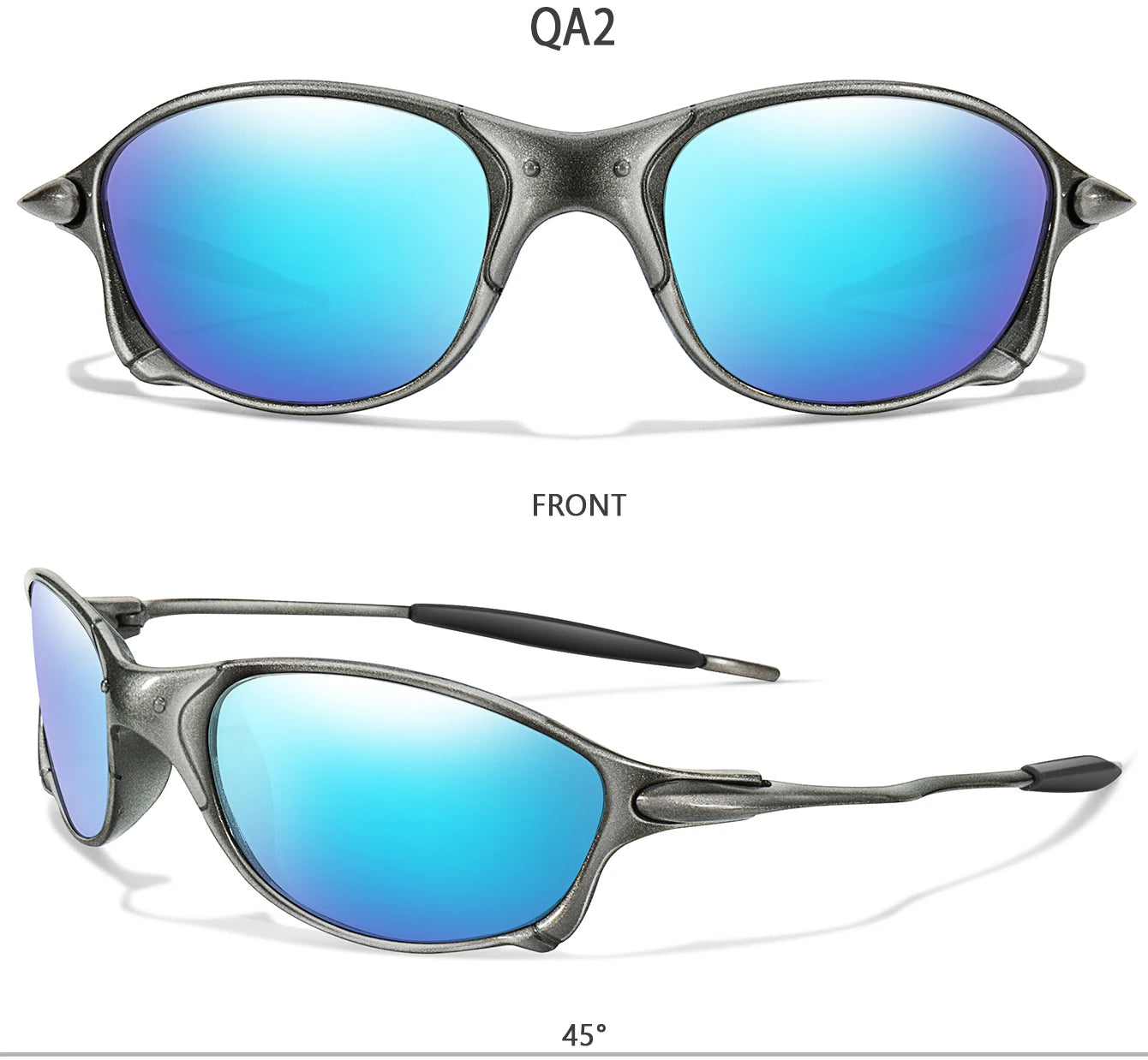 Polarized Fishing Sunglasses – Metal Frame UV Protection for Men & Women