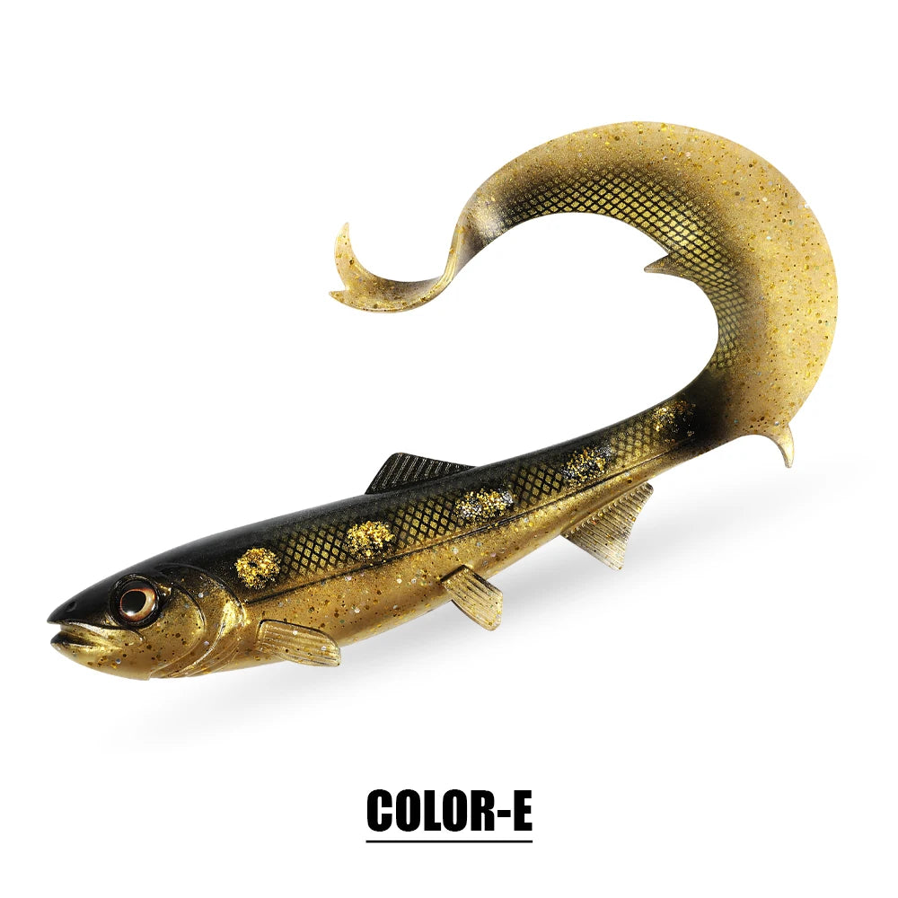 Firebomb Soft Swimbait – 17.5cm / 22cm Long Wavy Tail Grub (2-Pack)