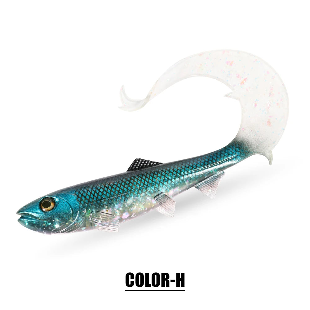 Firebomb Soft Swimbait – 17.5cm / 22cm Long Wavy Tail Grub (2-Pack)
