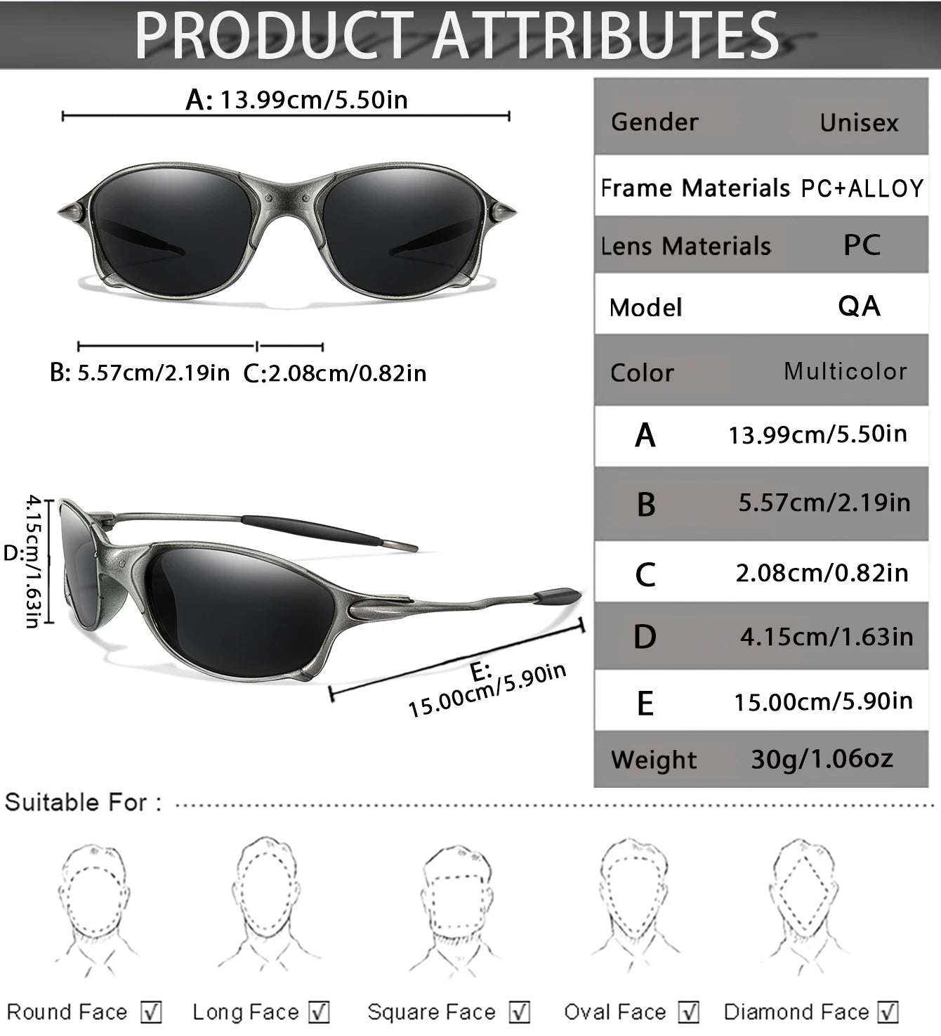 Polarized Fishing Sunglasses – Metal Frame UV Protection for Men & Women