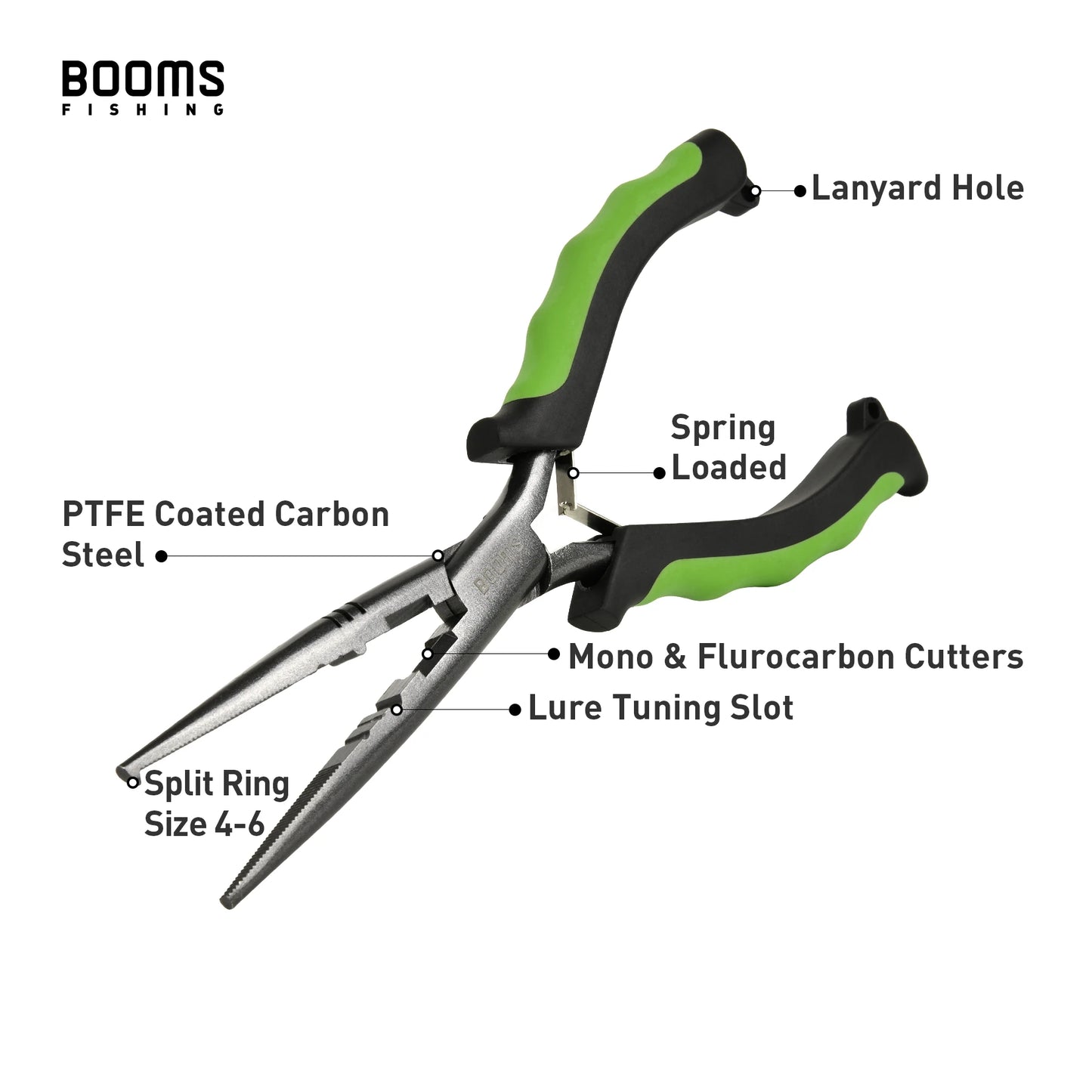 Booms Fishing F03 Multifunction Fishing Pliers – 9.25” Stainless Steel