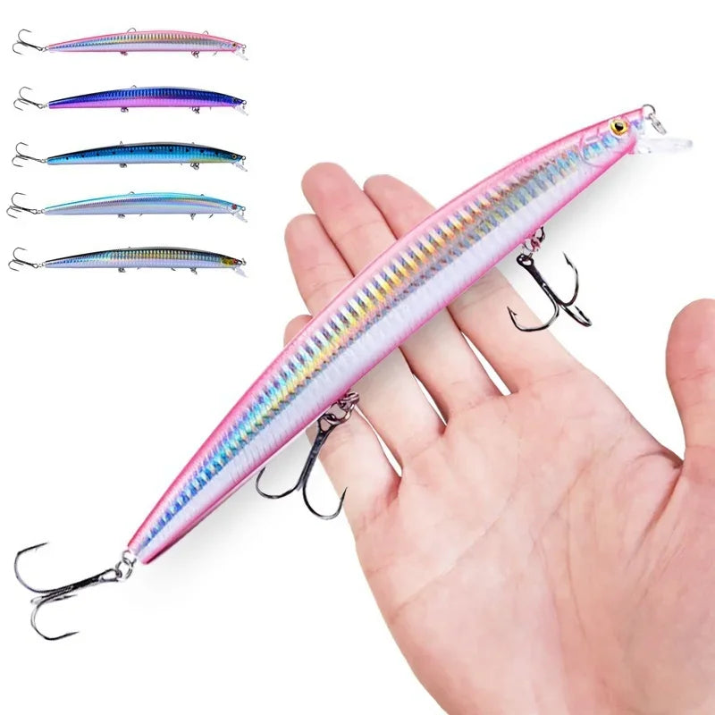 FLYSAND 18cm / 24g Crankbait Hard Fishing Lure with 3 Treble Hooks