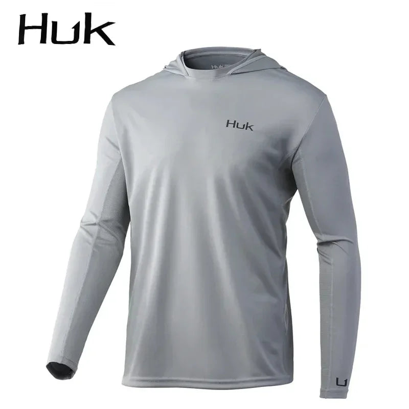 Men’s Hooded Fishing Shirt – Long Sleeve UV Protection Performance Top