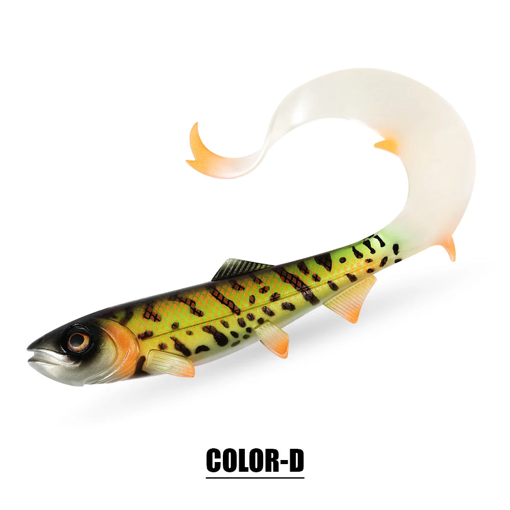 Firebomb Soft Swimbait – 17.5cm / 22cm Long Wavy Tail Grub (2-Pack)