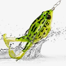 Topwater Frog Lure – Realistic Bass & Trout Soft Swimbait with Weedless Hooks