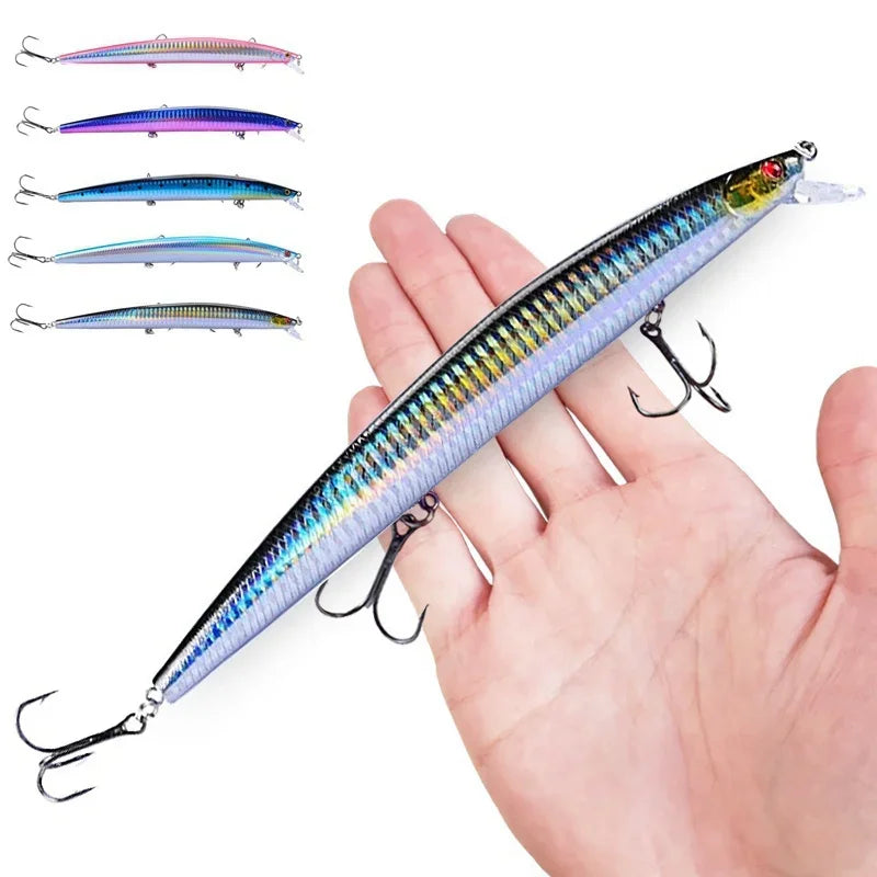 FLYSAND 18cm / 24g Crankbait Hard Fishing Lure with 3 Treble Hooks
