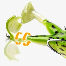 Topwater Frog Lure – Realistic Bass & Trout Soft Swimbait with Weedless Hooks