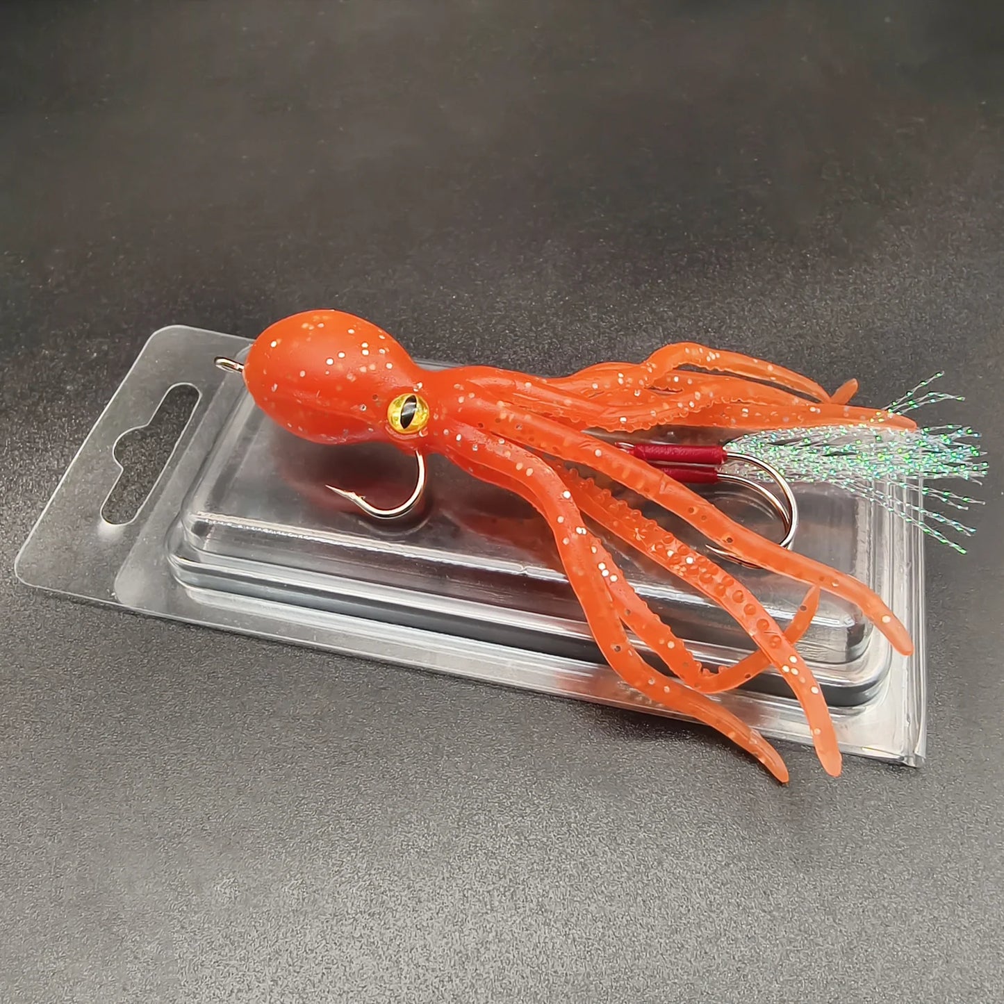 Octopus Soft Fishing Lure – Double Hook for Salmon, Bass & Trout