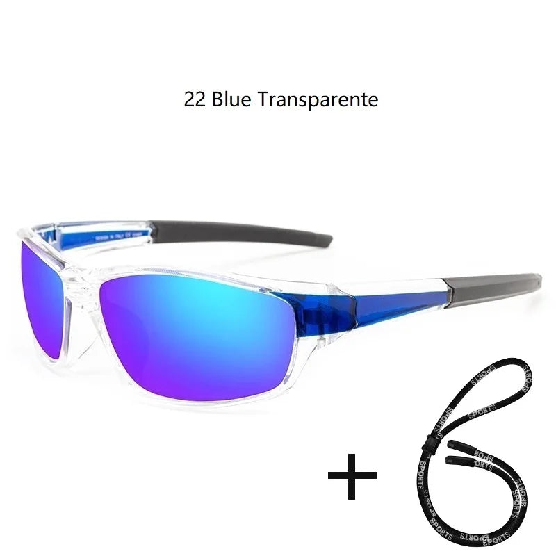 Men’s Polarized Fishing Sunglasses – UV Protection with Glasses Chain