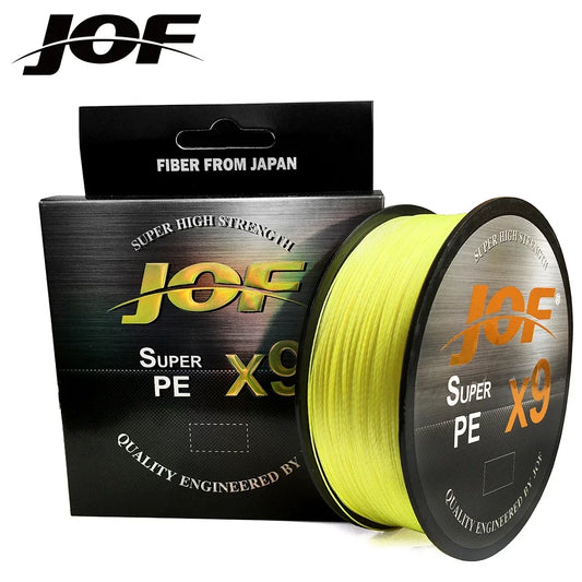 JOF 100M Braided Fishing Line – 9-Strand PE Multifilament for Carp, Fly & Saltwater