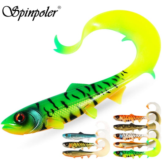 Firebomb Soft Swimbait – 17.5cm / 22cm Long Wavy Tail Grub (2-Pack)