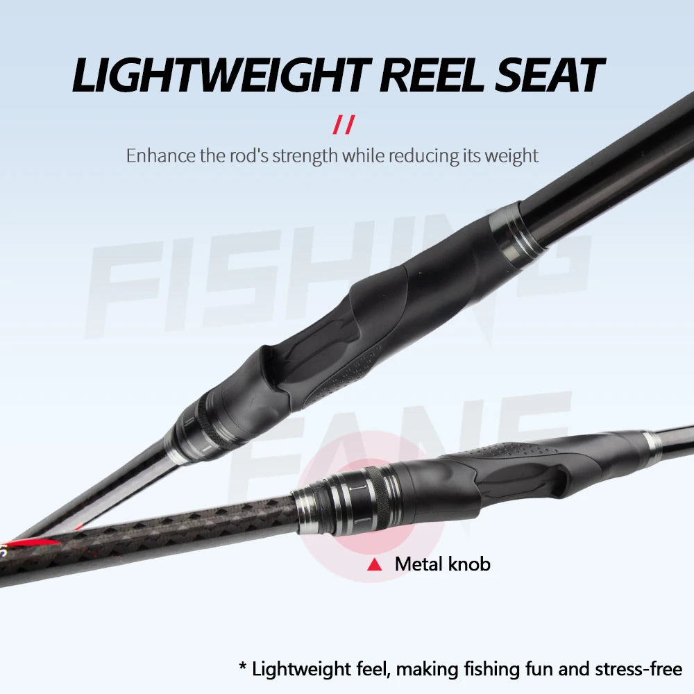 FISHINGFANS Telescopic Fishing Rod – 3.6m to 4.5m, Surfcasting & Spinning