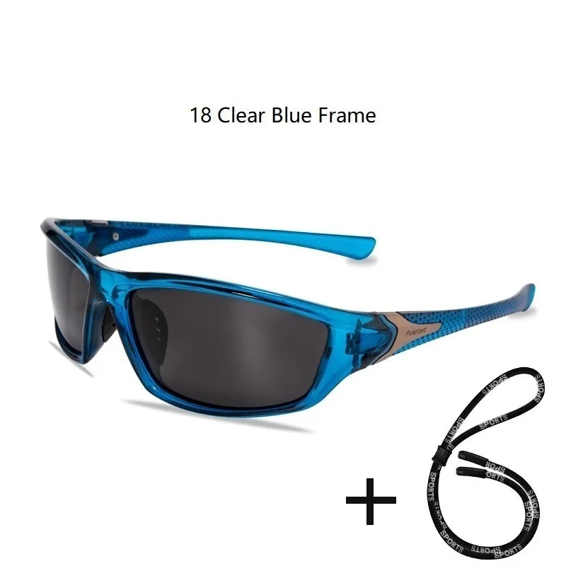 Men’s Polarized Fishing Sunglasses – UV Protection with Glasses Chain