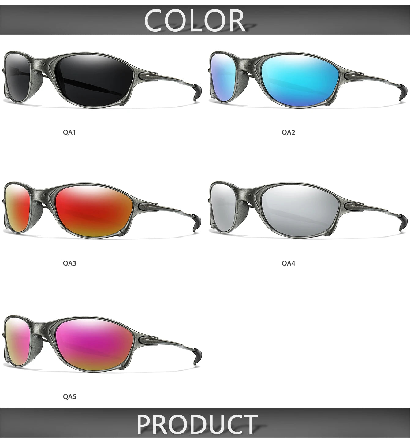 Polarized Fishing Sunglasses – Metal Frame UV Protection for Men & Women