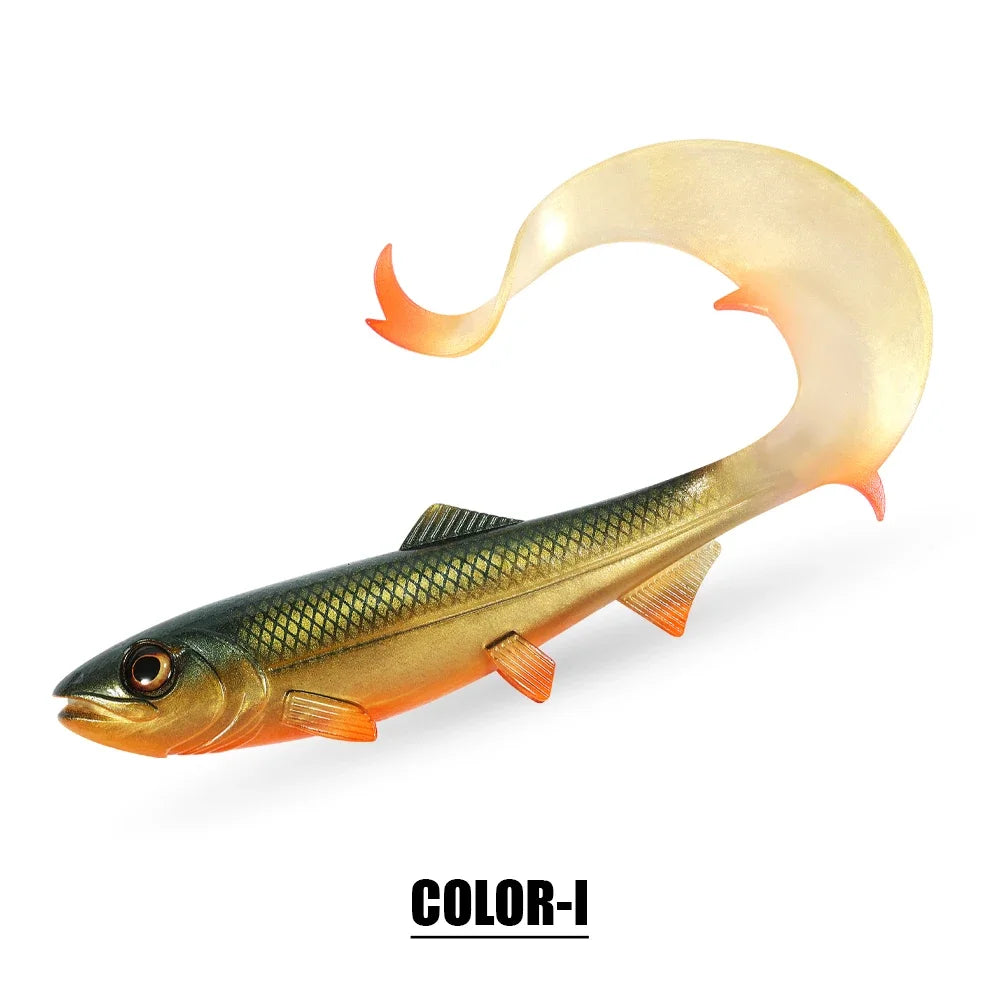 Firebomb Soft Swimbait – 17.5cm / 22cm Long Wavy Tail Grub (2-Pack)