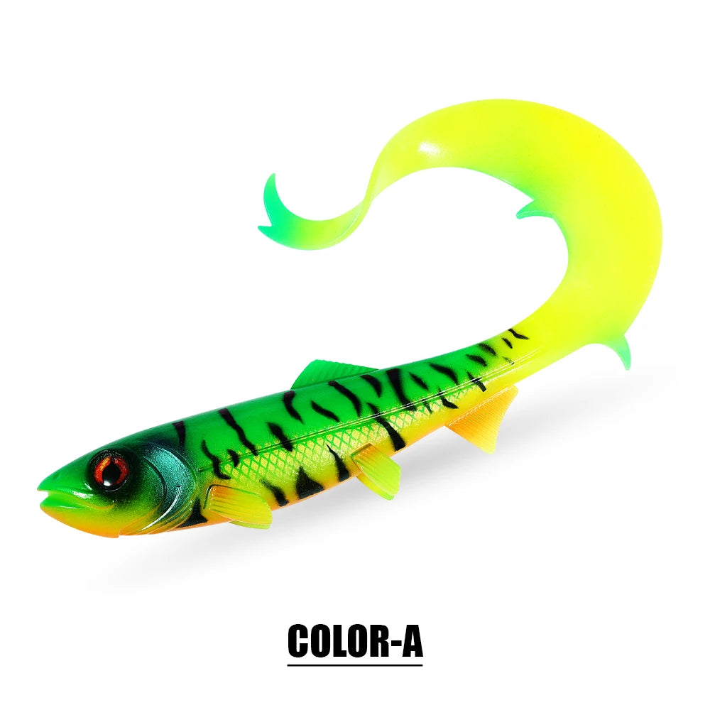 Firebomb Soft Swimbait – 17.5cm / 22cm Long Wavy Tail Grub (2-Pack)