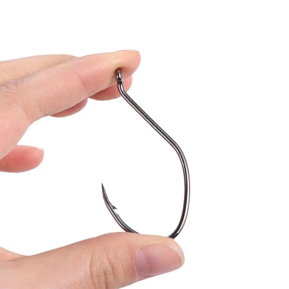 Circle Hooks – Sharp Barbed High-Carbon Steel Fishing Hook Set (10pcs)