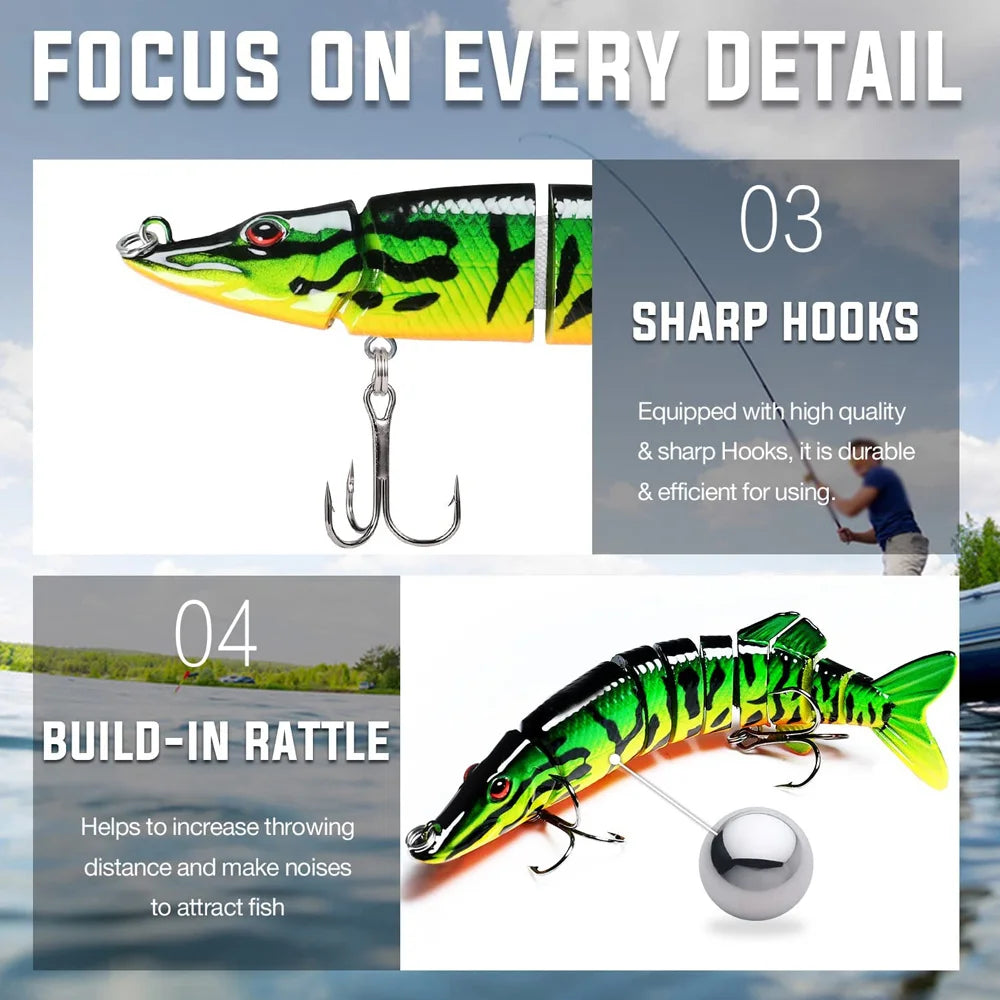 NFS Multi-Jointed Swimbait – Realistic Bionic Lure for Bass & Trout