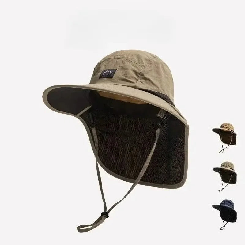 Unisex UV Protection Fishing Hat – Windproof & Quick-Drying with Neck Coverage
