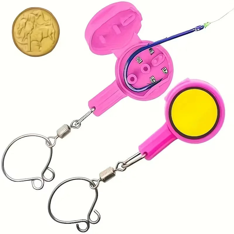 2-Piece Multifunctional Fishing Gadgets – Knotting Tool & Connector for Outdoor Fishing