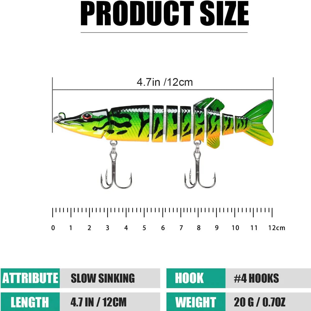 NFS Multi-Jointed Swimbait – Realistic Bionic Lure for Bass & Trout