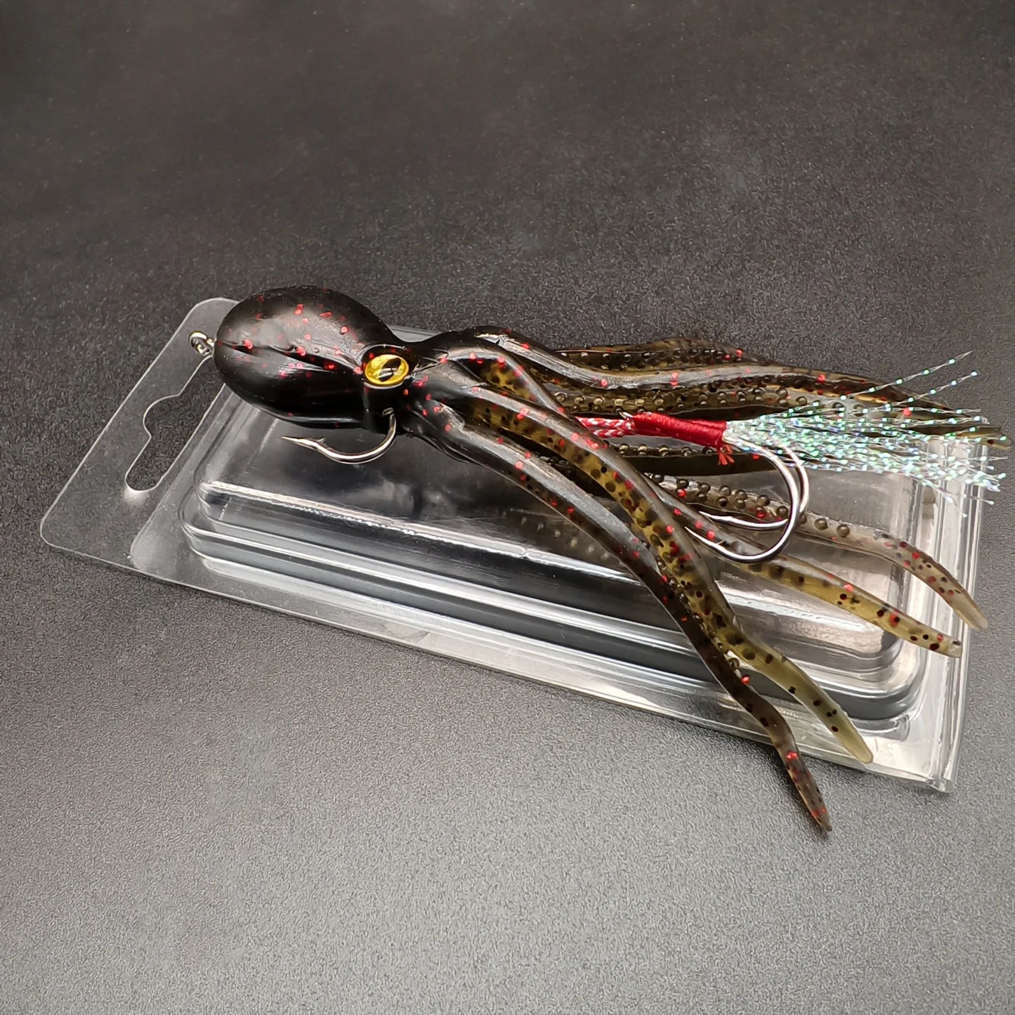 Octopus Soft Fishing Lure – Double Hook for Salmon, Bass & Trout