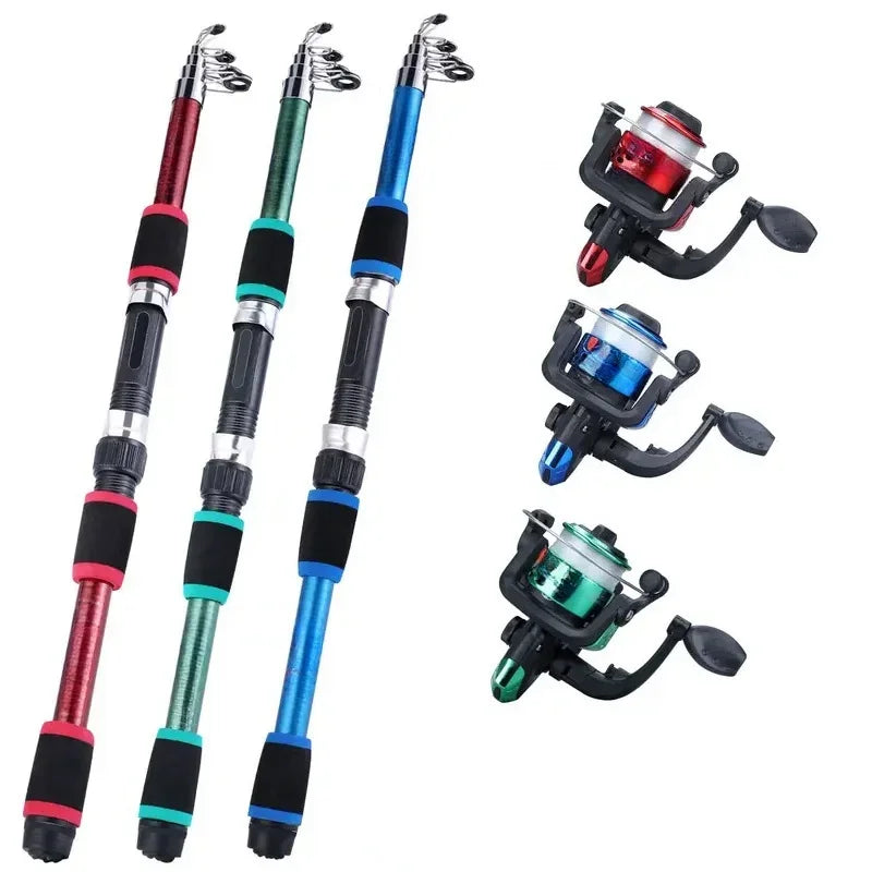 Kids Telescopic Fishing Rod & Reel Combo – 1.8M Travel Kit