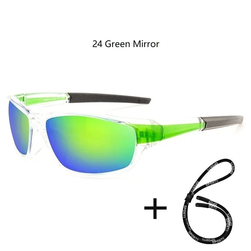 Men’s Polarized Fishing Sunglasses – UV Protection with Glasses Chain