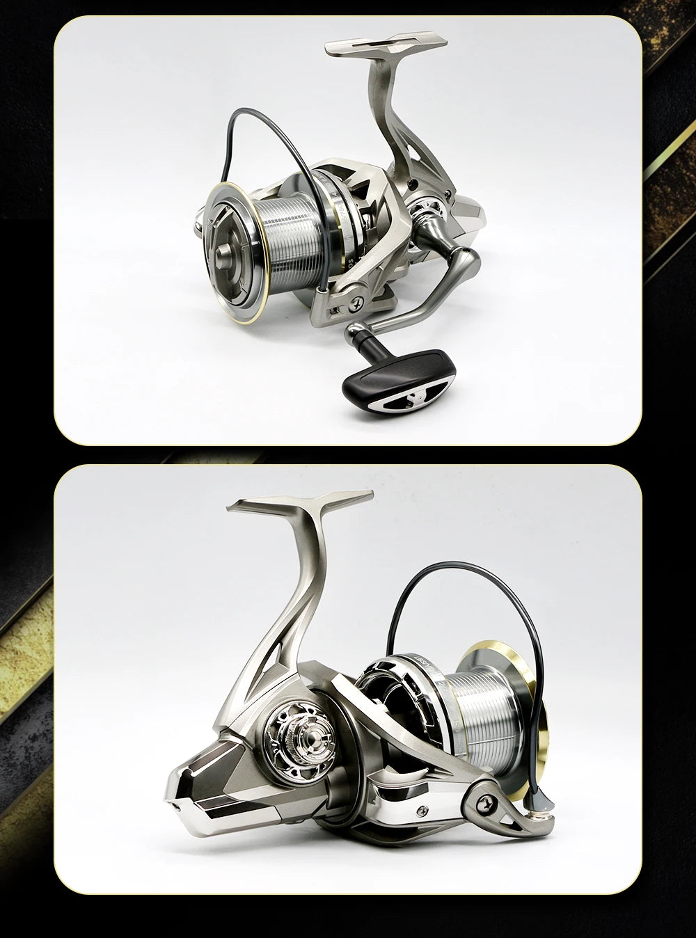 NGK Stainless Steel Bearing Spinning Fishing Reel – 25KG Drag, 8000–14000 Series