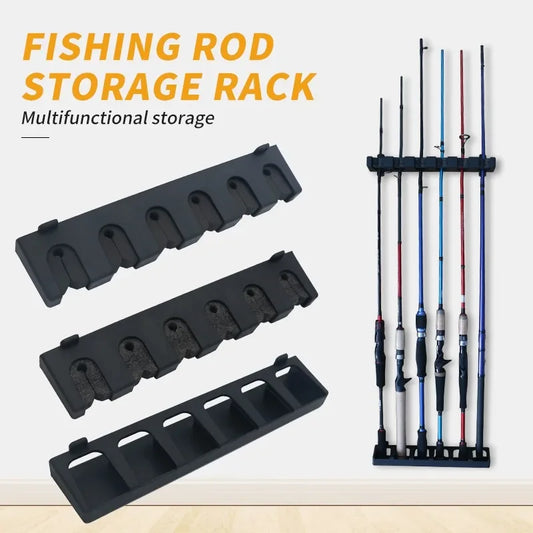 8 Rod Holder Fishing Rod Storage Rack – Wall Mounted Modular Rod Holder