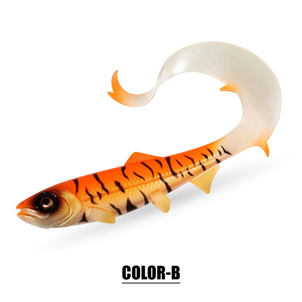 Firebomb Soft Swimbait – 17.5cm / 22cm Long Wavy Tail Grub (2-Pack)