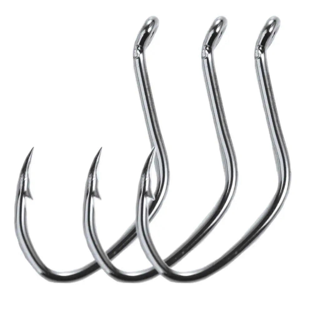Circle Hooks – Sharp Barbed High-Carbon Steel Fishing Hook Set (10pcs)