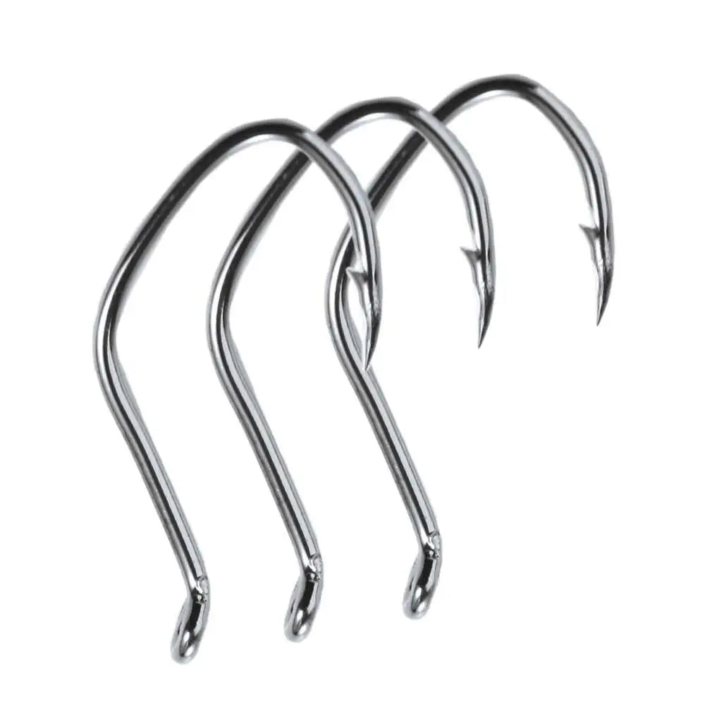 Circle Hooks – Sharp Barbed High-Carbon Steel Fishing Hook Set (10pcs)