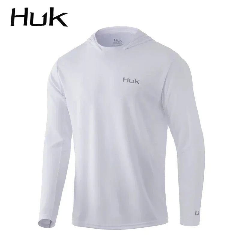 Men’s Hooded Fishing Shirt – Long Sleeve UV Protection Performance Top