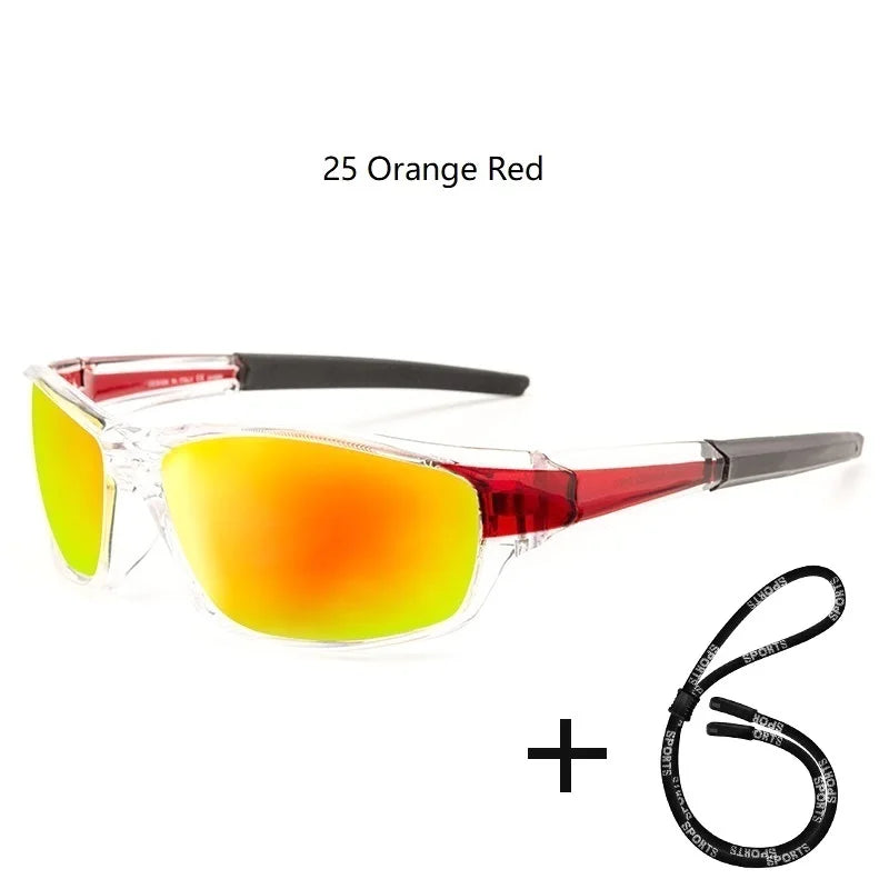 Men’s Polarized Fishing Sunglasses – UV Protection with Glasses Chain