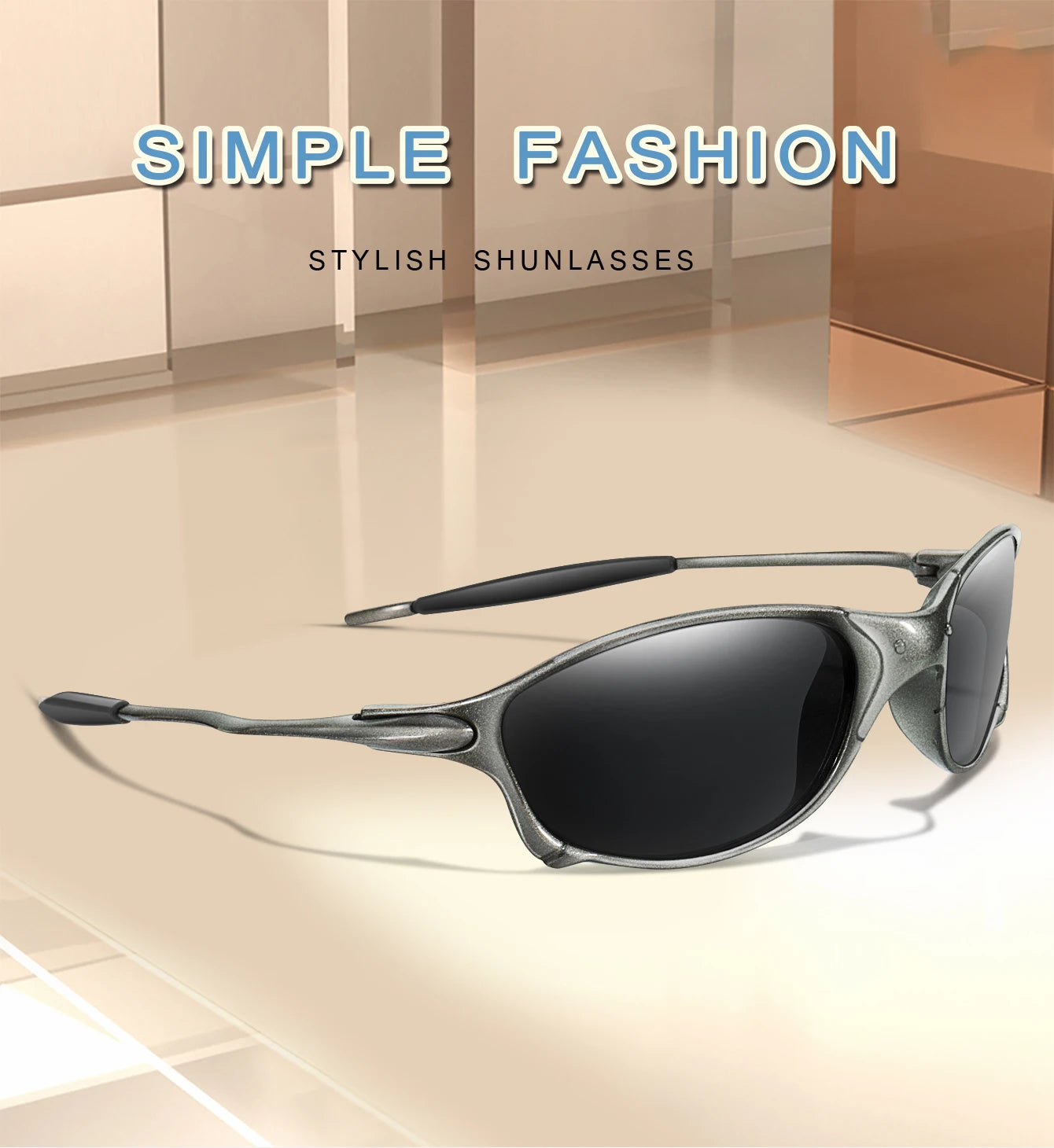 Polarized Fishing Sunglasses – Metal Frame UV Protection for Men & Women