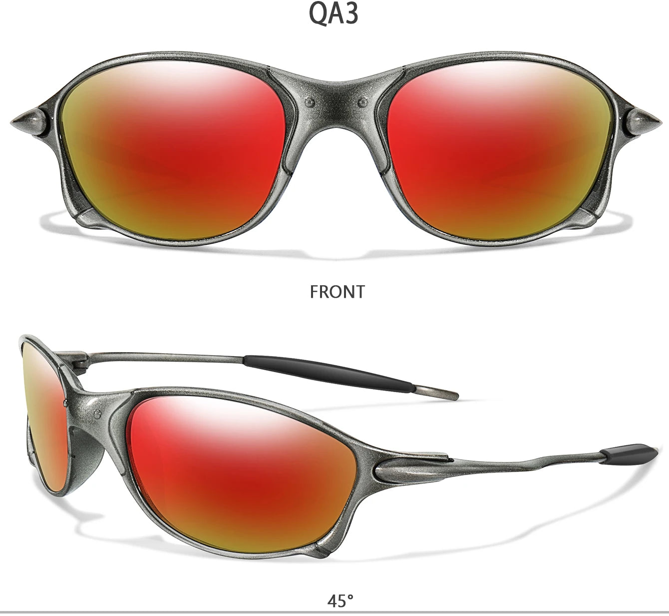 Polarized Fishing Sunglasses – Metal Frame UV Protection for Men & Women