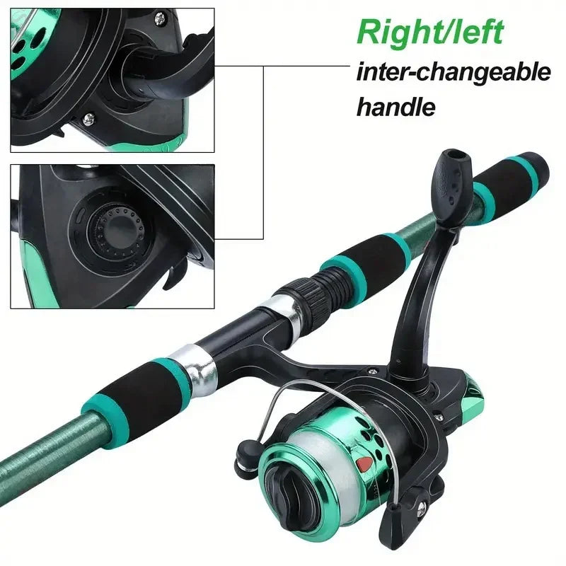 Kids Telescopic Fishing Rod & Reel Combo – 1.8M Travel Kit