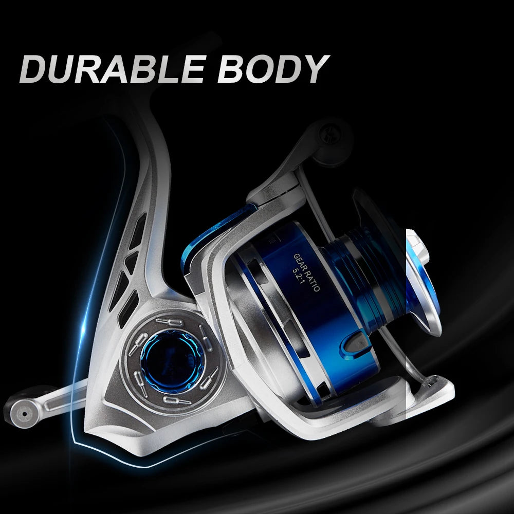 BILLINGS AC Spinning Reel – 22LB Max Drag, 5.2:1 Gear Ratio, Metal Spool