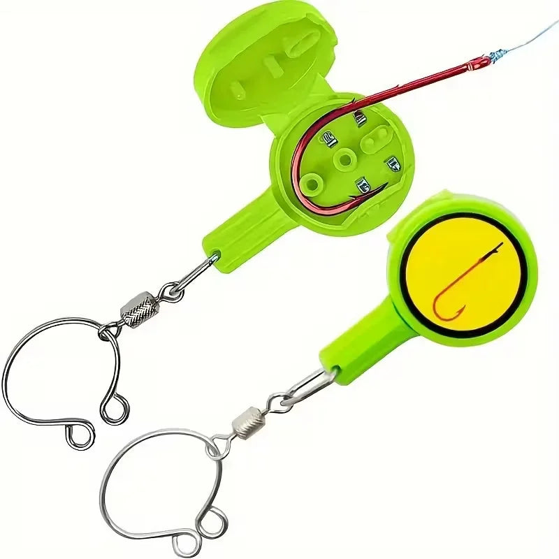2-Piece Multifunctional Fishing Gadgets – Knotting Tool & Connector for Outdoor Fishing