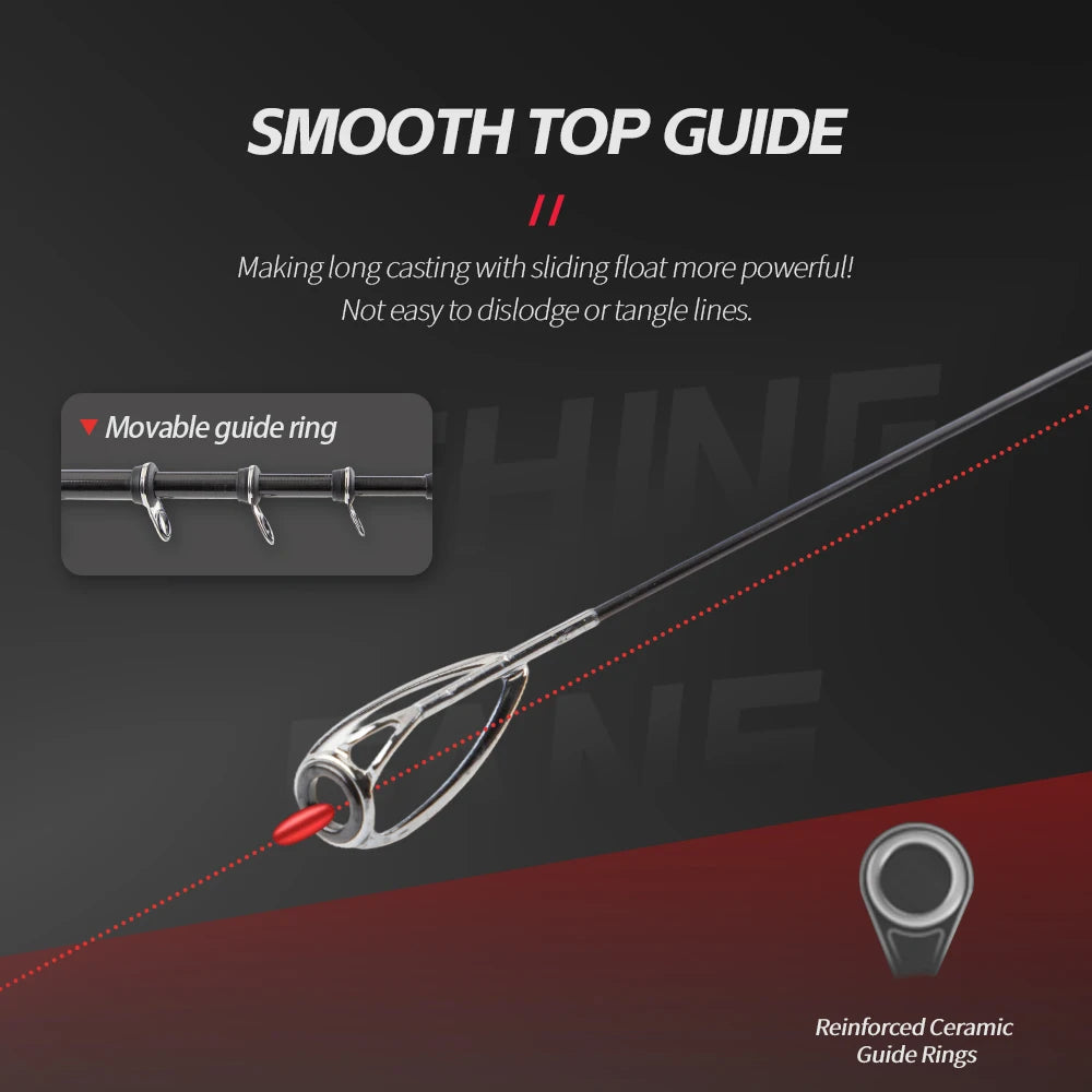 FISHINGFANS Telescopic Fishing Rod – 3.6m to 4.5m, Surfcasting & Spinning